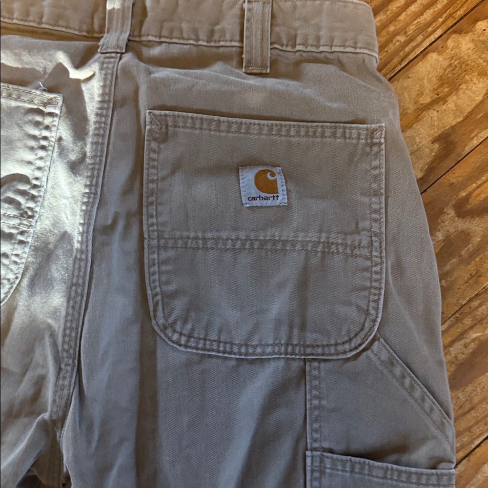 Carhartt Tan Pants perfectly broken in! 32x34